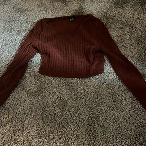 Tight fitted long sleeve sweater
